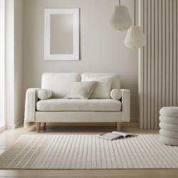 Flair Rugs Elton Stripe Wash téglalap alakú szőnyeg, 120 x 160 cm, 1280 g/m2, 70% polipropilén, 30% poliészter zsenília, elefántcsont