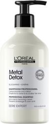 L'Oréal A L'Oréal Professionnel Serie Expert Metal Detox sampon a haj töredezése ellen hat és megőrzi a színét, minden szőkített, festett vagy balayage hajtípusra, SZULFÁTMENTES, 500 ml