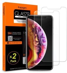 Spigen GLAS. tR Slim Apple iPhone 11 Pro/XS/X kijelzővédő (2db) (063GL25104) (063GL25104)