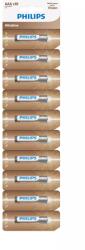Philips AAA Entry Tear-off Alcaline elem, 10 db (LR03AL10S/10)