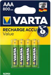 VARTA Value AAA 800 mAh akkumulátorok, 4 db (56613101404)