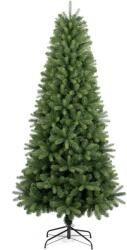 Kring Műfenyő slim Kring Alaska, 180 cm, prémium, PE/PVC, kevert tűk 3D/2D, zöld (KR-927180)