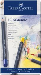 Faber-Castell színes ceruzák, 12 szín, Goldfaber fém doboz (FC114712)