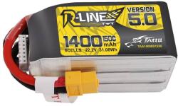 Tattu R-Line 5.0 akkumulátor, Tattu, 1400 mAh, 22, 2 V, 150 C (TAA14006S15X6)