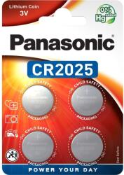 Panasonic CR2025EL/4B lítium gombelem (4db / bliszter) (CR2025EL-4B)