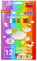Nebo Jumbo Hatszögletű színes ceruza szett, 12 db