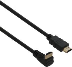 A+ CSHDMI903 HDMI Kábel, 1.4 V, 90 fokos szög, 4k, Ethernet, 3 m, Fekete/Arany (CSHDMI903)