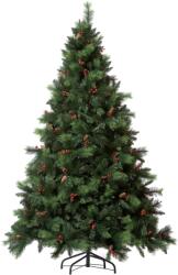 Kring Phoenix Prémium Műfenyő, Tobozokkal, Fém tartóval, PP/PVC, 180 cm