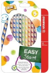 STABILO 12 db Stabilo EasyColors színes ceruzakészlet, balkezeseknek, karton tok (SW33112)