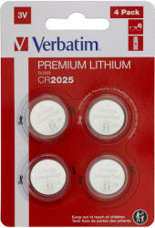 Verbatim Lithium CR2025 elem, 3V, 4 db (VBT49532)