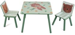 U-Grow Green Forest íróasztal + 2 szék, Zöld (UGMBS07-GNF)
