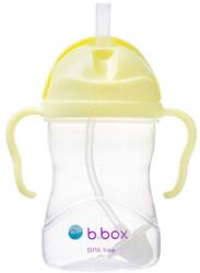 b.box Vizes palack szívószállal B. Box Gelato Banana Split, polipropilén/szilikon, +6 hónap, 240 ml, sárga (tos7050b)