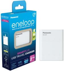 Panasonic Eneloop BQ-CC87USB akkumulátortöltő, 4 csatorna, LED, Fehér (00191263)