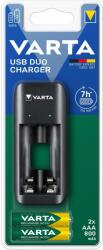 VARTA USB töltő, 2 foglalat, AA/AAA, 2 db 56703 elemmel (57651201421)