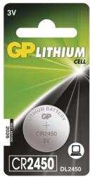 GP Batteries Lítium gombelem, CR2450, 1db/bliszter, B15851 (GPCR2450-BL1)