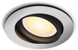 Philips Milliskin LED spotlámpa, Bluetooth, GU10, 4, 2 W, 400 lm, szabályozható fehér fény (2200-6500K), IP20, ezüst