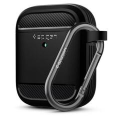 Spigen Apple AirPods tok, Spigen Rugged Armor, fekete (ASD01117)