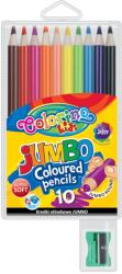 Colorino 10 db Colorino kör alakú színes ceruza + Colorino hegyező készlet (33091PTR)