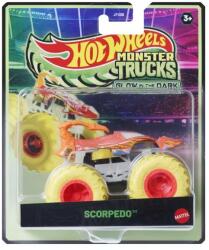 Mattel Hot Wheels: Sötétben világító Monster Truck - Scorpedo (JFX24)