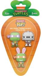 Funko Carrot Pocket Funko POP! : Teenage Mutant Ninja Turtles - Donatello & Michelangelo & Splinter 3PK figura (FU76441)