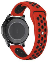 XPRO Samsung Galaxy Watch / Gear S3 lélegző szíj piros / fekete S méret 22mm - ionstore