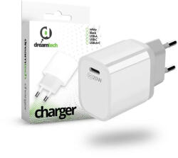 dreamtech Charger White 20W QC3.0 Type C hálózati gyors töltő adapter
