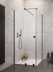 Radaway Furo Black KDJ RH szögletes fekete zuhanykabin 90B+70 (10104442-54-01LU+10110460-01-01+10113070-01-01)