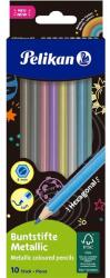 Herlitz Pelikán Metallic hatszögletű 10db-os színes ceruza készlet (00701235)
