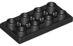 LEGO® 3395c11 - LEGO fekete inverz csempe 2 x 4 méretű (3395c11)