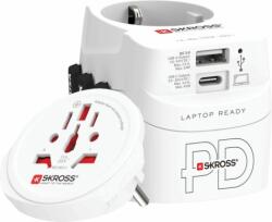 SKROSS 1.302474 Világutazó Szabvány utazó hálózati Adapter - Fehér (1.302474)