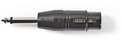 Nedis COTP15940BK 6, 35 Jack dugó - 3P XLR aljzat adapter (COTP15940BK) - pcx