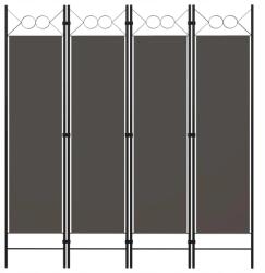 VidaXL 4 paneles paraván, antracit, 160 x 180 cm (320704)