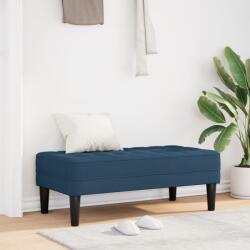 vidaXL Пейка с възглавница Синьо 113 x 57 x 39 см текстил (42001942)
