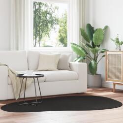 vidaXL Килим HUARTE Черно 140 x 200 cm Полиестер (4103799)