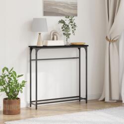 vidaXL Конзолна маса Черния дъб 75 x 19, 5 x 75 см Инженерна дървесина (863505)