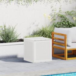 vidaXL Кутия за съхранение Бяло 55 x 53 x 57 см Полипропилен (870581)