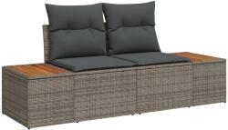 vidaXL Градински Софа Комплект 8 бр. Сив и кафяв (3350091)