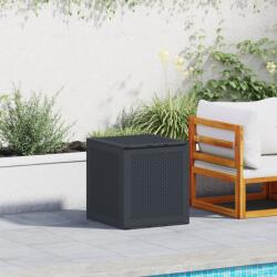 vidaXL Кутия за съхранение Антрацит 55 x 53 x 57 см Полипропилен (870579)