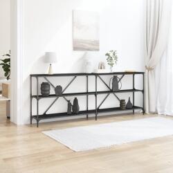 vidaXL Конзолна маса Черния дъб 200 x 30 x 75 см Инженерна дървесина (863447)