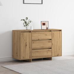 vidaXL Служебен шкаф Дъб 120 x 41 x 75 см Инженерна дървесина (3333914)