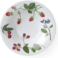 Kähler Farfurie pentru supă HAMMERSHOI SUMMER - SUMMER BERRIES 21 cm, alb, porțelan, Kähler (KHL693335)