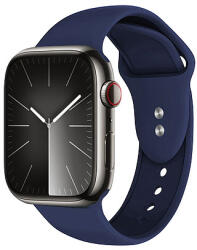 Crong Liquid - Apple Watch szíj 44/45/46/49 mm sötétkék (CRG-44LQB-MBL)