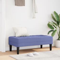 vidaXL Пейка с възглавница Дънково син 113 x 57 x 39 см текстил (42001945)
