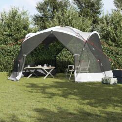 vidaXL Палатка с мрежа против комари с покрив Сиво 434 x 434 x 230 см (4100696) Палатка