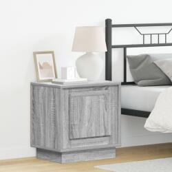 vidaXL Нощен шкаф Сив 44 x 34, 5 x 45 см Инженерна дървесина (869572)