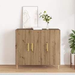 vidaXL Служебен шкаф Дъб 90 x 34 x 80 см Инженерна дървесина (869077)
