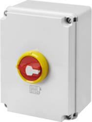 Gewiss Selector rotativ - Emergenta - doza din material izolator - 160A 4P - blocabil RED KNOB - IP66/67/69 (GW70496P)