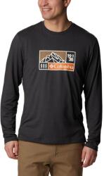 Columbia Tech Trail Long Sleeve Graphic férfi hosszú ujjú sport póló XL fekete