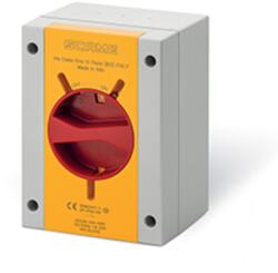 SCAME Intrerupator separatorn40A 1P+SN IP66/IP69 110x150x87mm Y1 IK09 GENERAL YELLOW/RED SN (SOLID NEUTRAL) LOCKABLE ON-OFF GW 650°C (590.EL4012.SN)