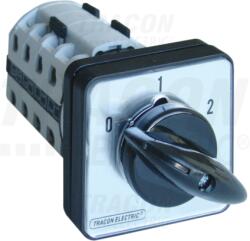 TRACON Comutator Dahlander pentru motor, in carcasa TKM-32/DT65 400V, 50Hz, 32A, 11kW, 64×64mm, IP65 (TKM-32/DT65)